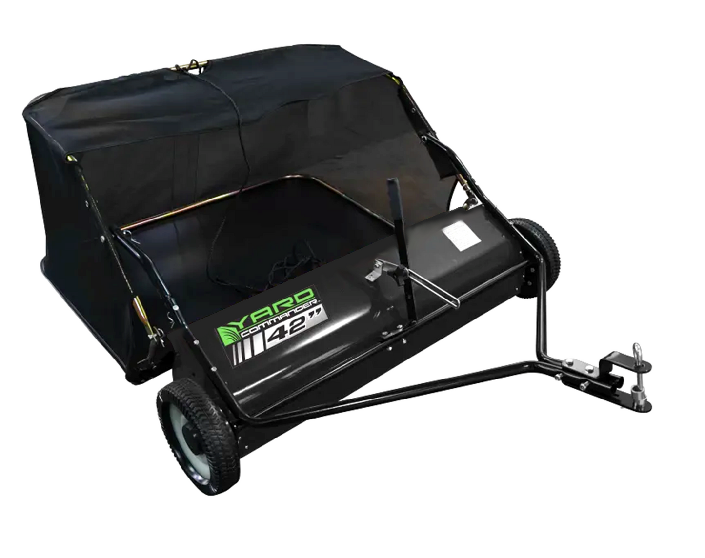 Yard Commander 42-Inch Tow Lawn Sweeper with 10-Inch Brush Diameter and 12.9 Cu. Feet Hopper Capacity YTL-002-124