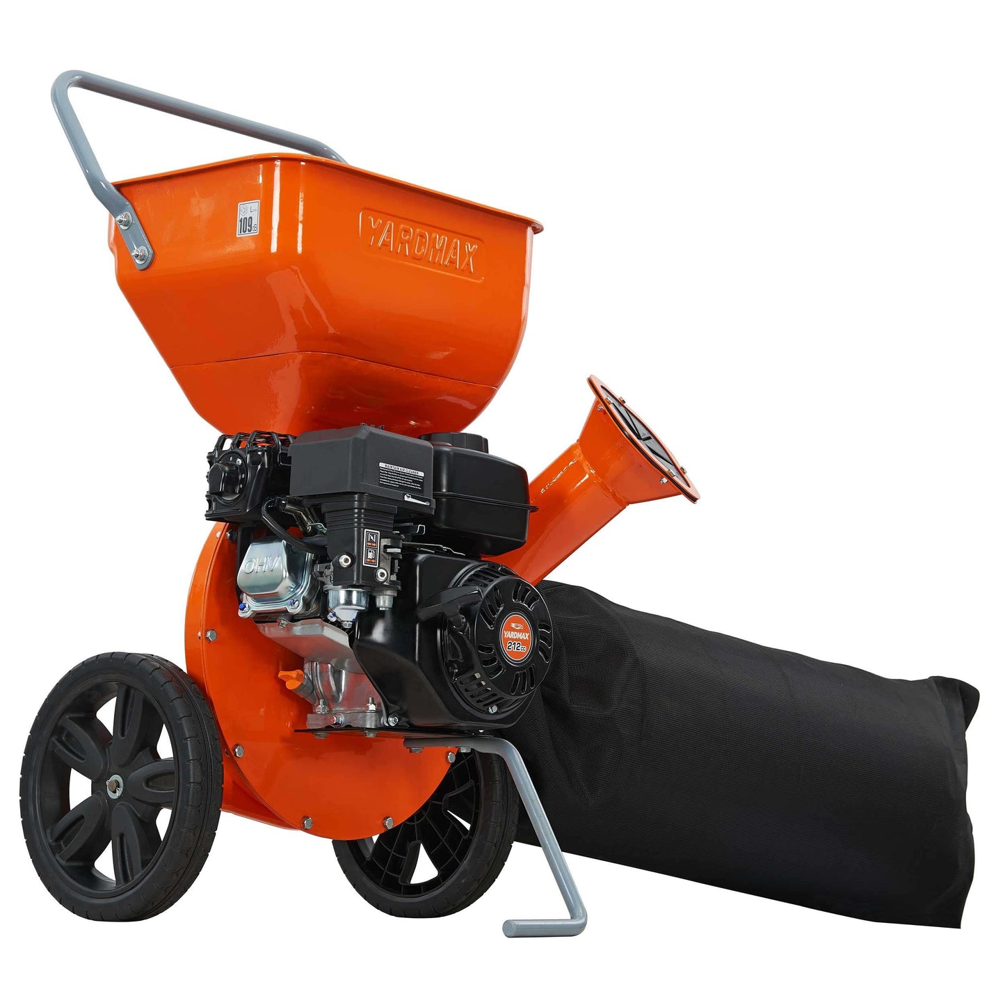 YARDMAX YW6065 212-cc 3-in Steel Gas Wood Chipper YW6065