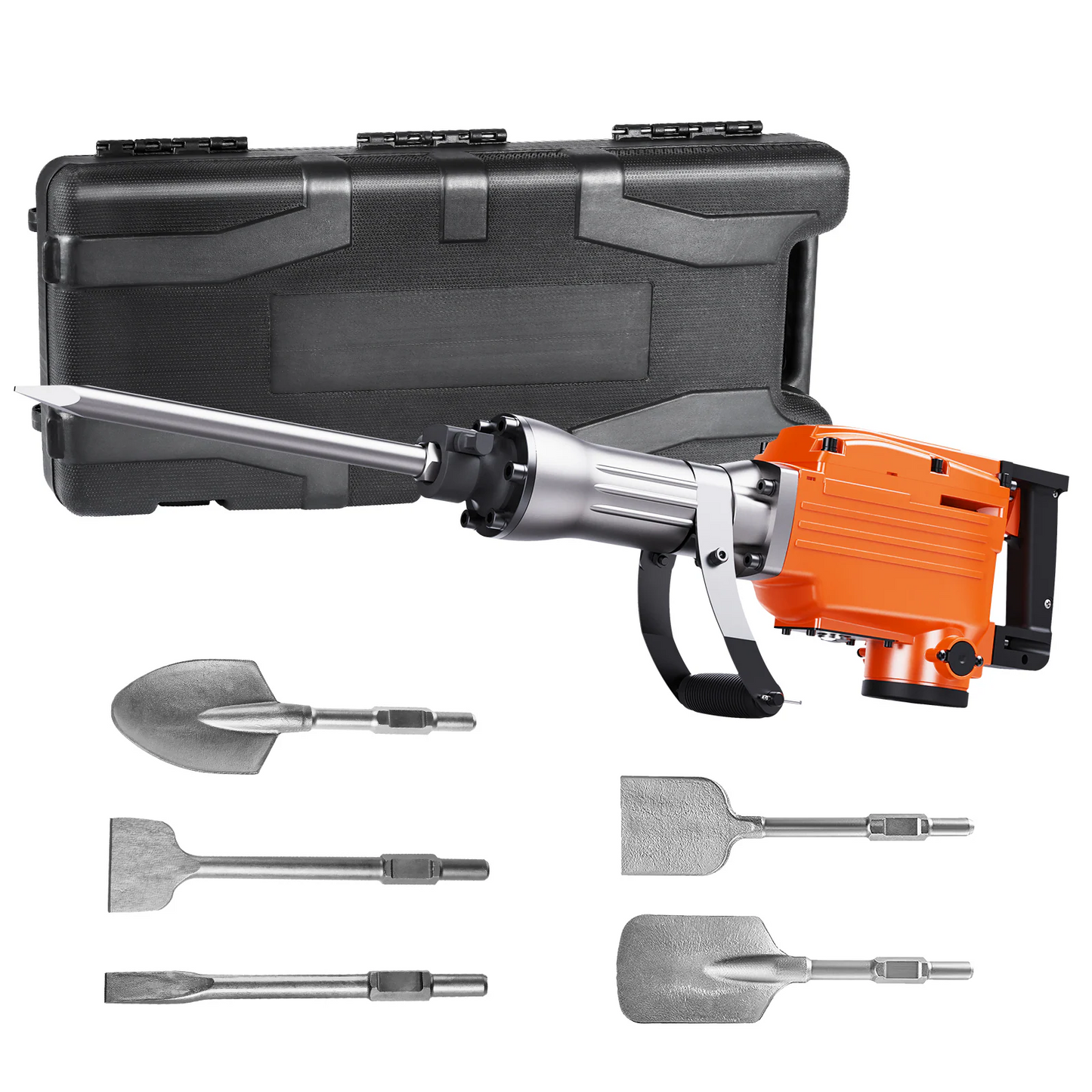 VEVOR 2200 W 6 Chisel Bit 1400 BPM 110-Volt Corded Demolition Hammer DXDHYCJZPZNCPZNSBV1