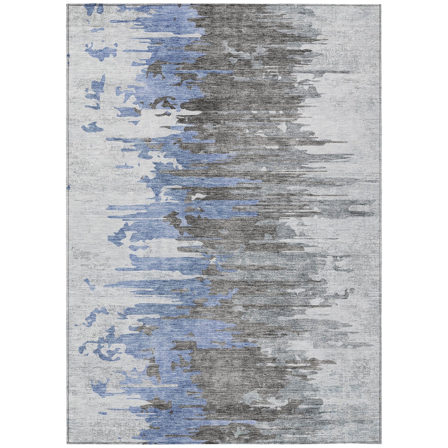 Addison Rugs Chantille ACN704BU 10 x 14 (ft) Blue Rectangular Indoor/Outdoor Geometric Machine washable Area rug