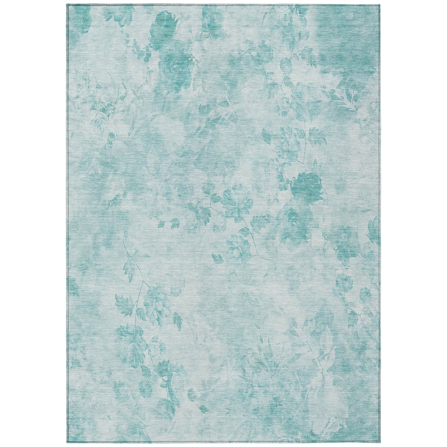Addison Rugs Chantille ACN724AQ 8 x 10 (ft) Aqua Rectangular Indoor/Outdoor Geometric Machine washable Area rug