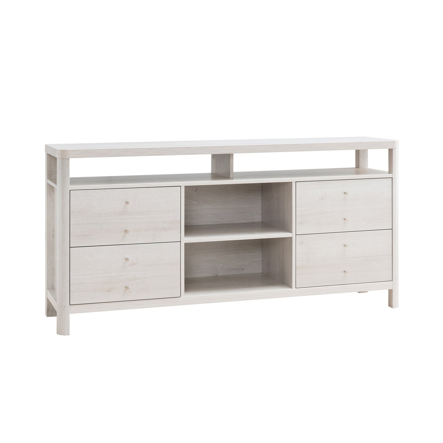 Benzara Contemporary/Modern White Sideboard with Wine Storage