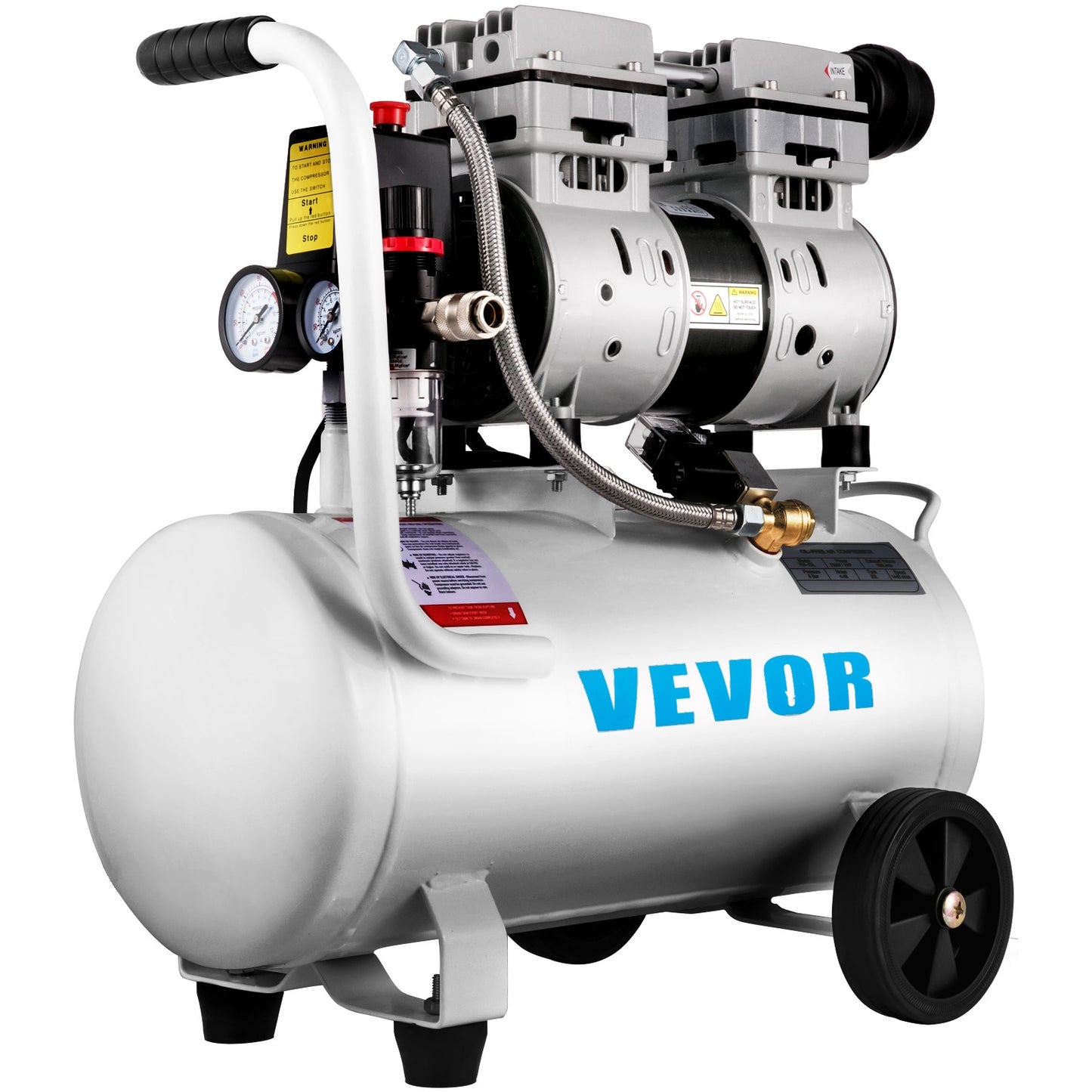 VEVOR 6.6-Gallon Portable Electric 115 PSI Vertical Air Compressor with Accessories Included WSKYJ750-25L00001V1