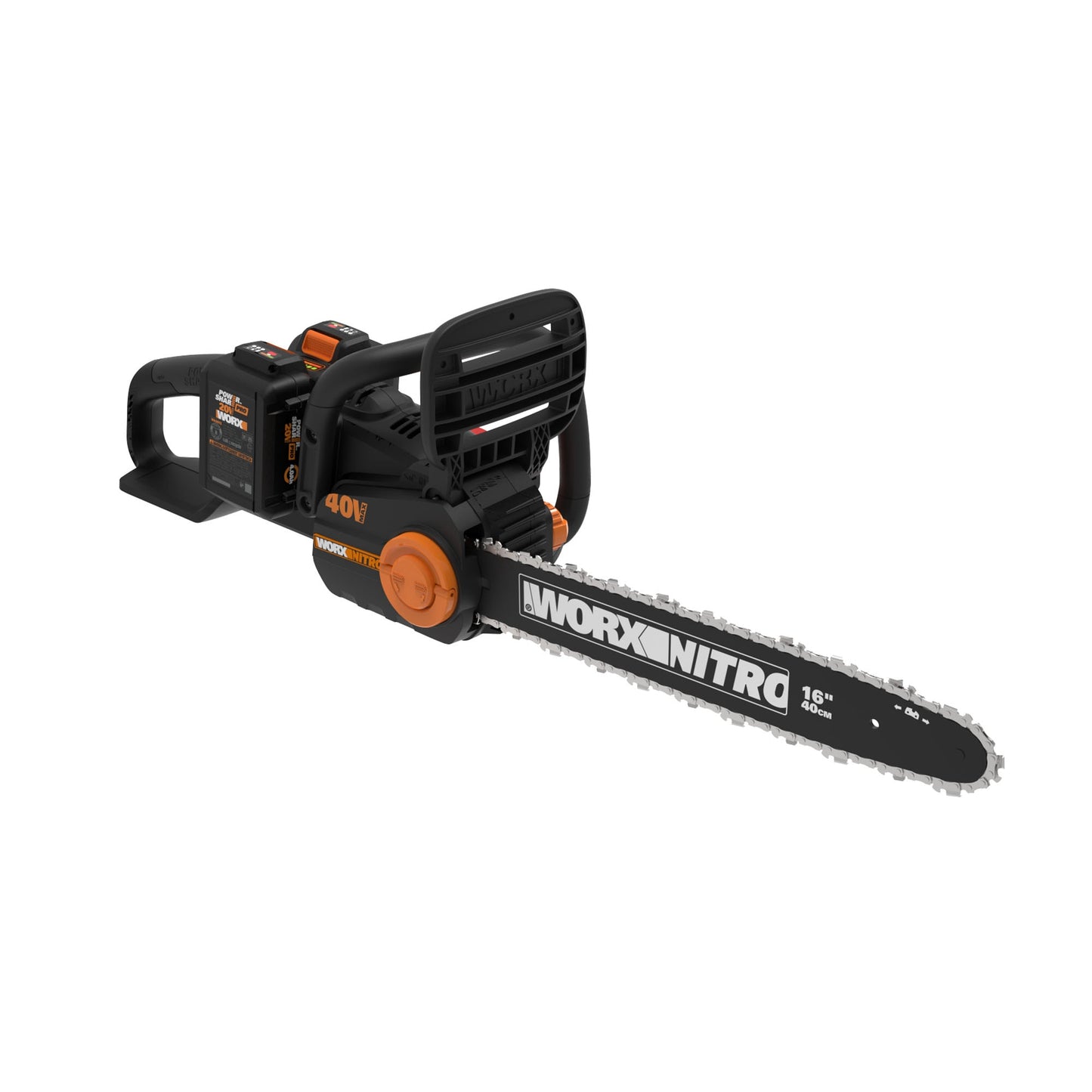 WORX Nitro Power Share 40-volt 16-in Brushless Battery 4 Ah Chainsaw (Battery and Charger Included) WG385