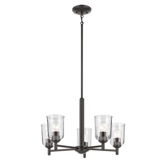 Kichler Shailene 5 -Light Bronze Traditional For Use in Bedrooms, Dining Rooms, Foyers, Kitchens, Living Rooms Chandelier 6297605