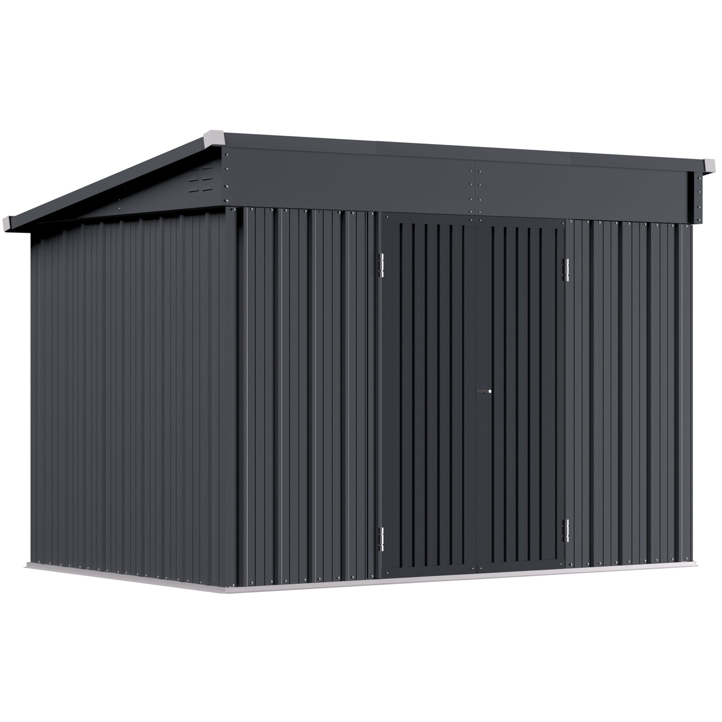VEIKOUS 6-ft x 9-ft Metal Storage Shed Aluminum Metal Storage Shed