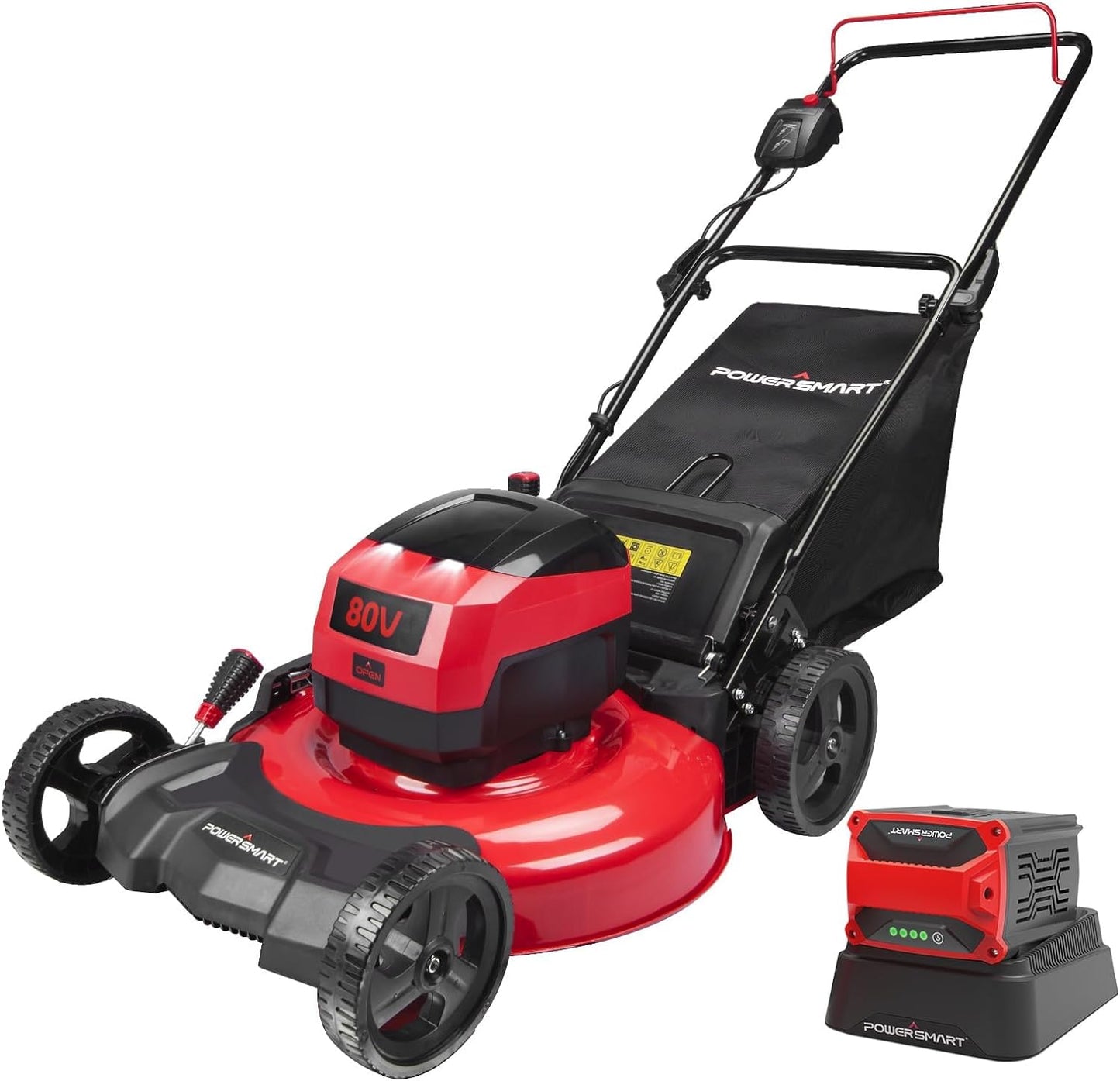 PowerSmart 80-volt 21-in Cordless Push Lawn Mower 6 Ah (1-Battery and Charger Included) DB2821