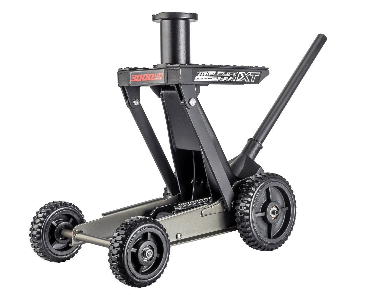 Powerbuilt Gray 1.5-Ton Steel Manual hydraulic Rolling jack
