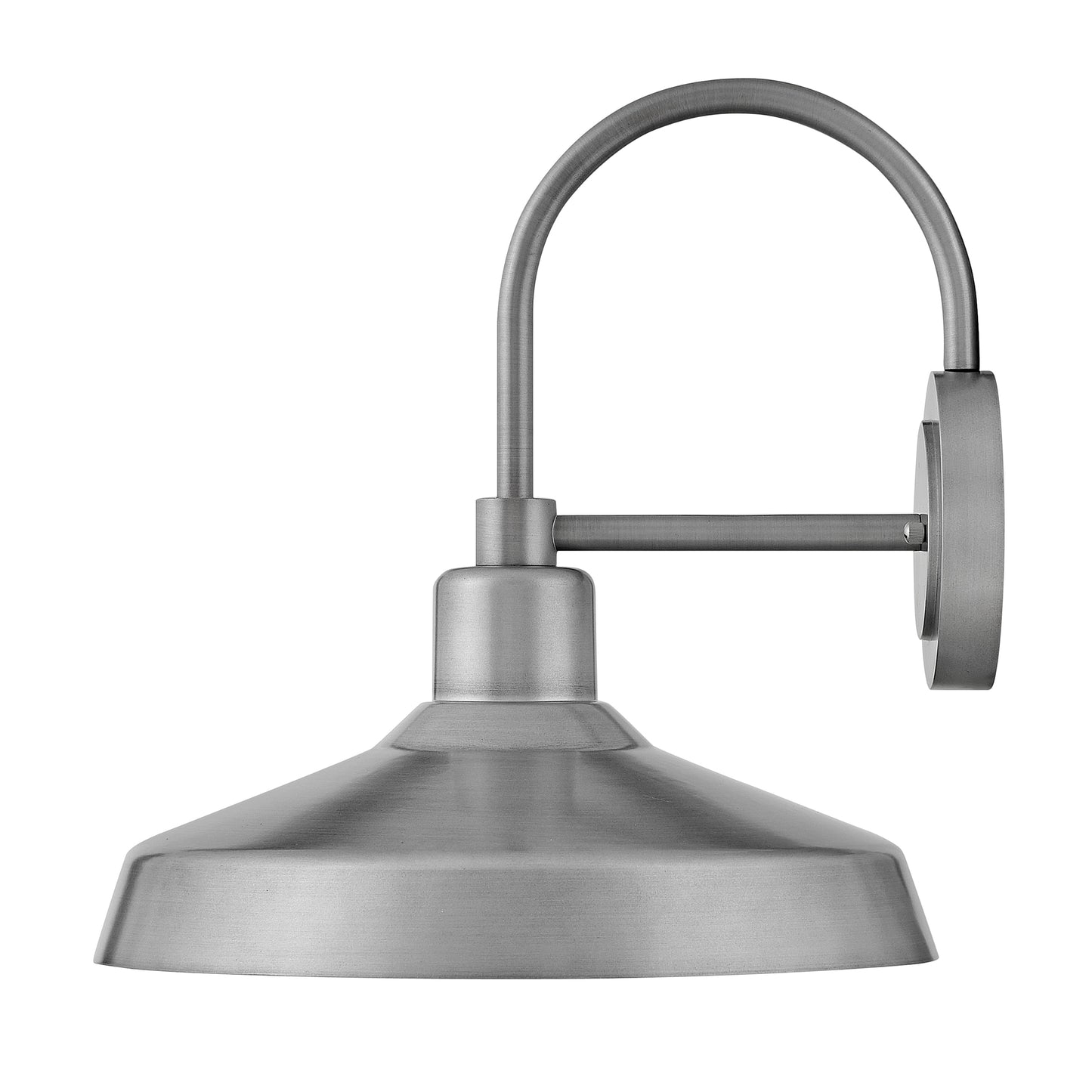 Hinkley Forge 1 -Light 16.5-in H Brushed Aluminum Hardwired Dark Sky Outdoor Wall Light 6589024