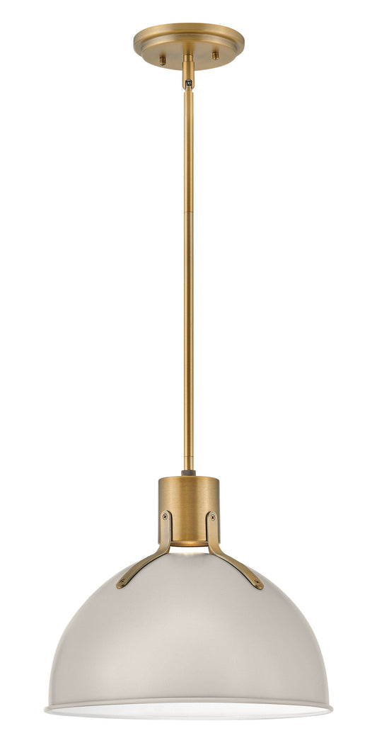 Hinkley Argo Lacquered Brass Modern/contemporary Dome Medium Hanging Pendant light 6588900