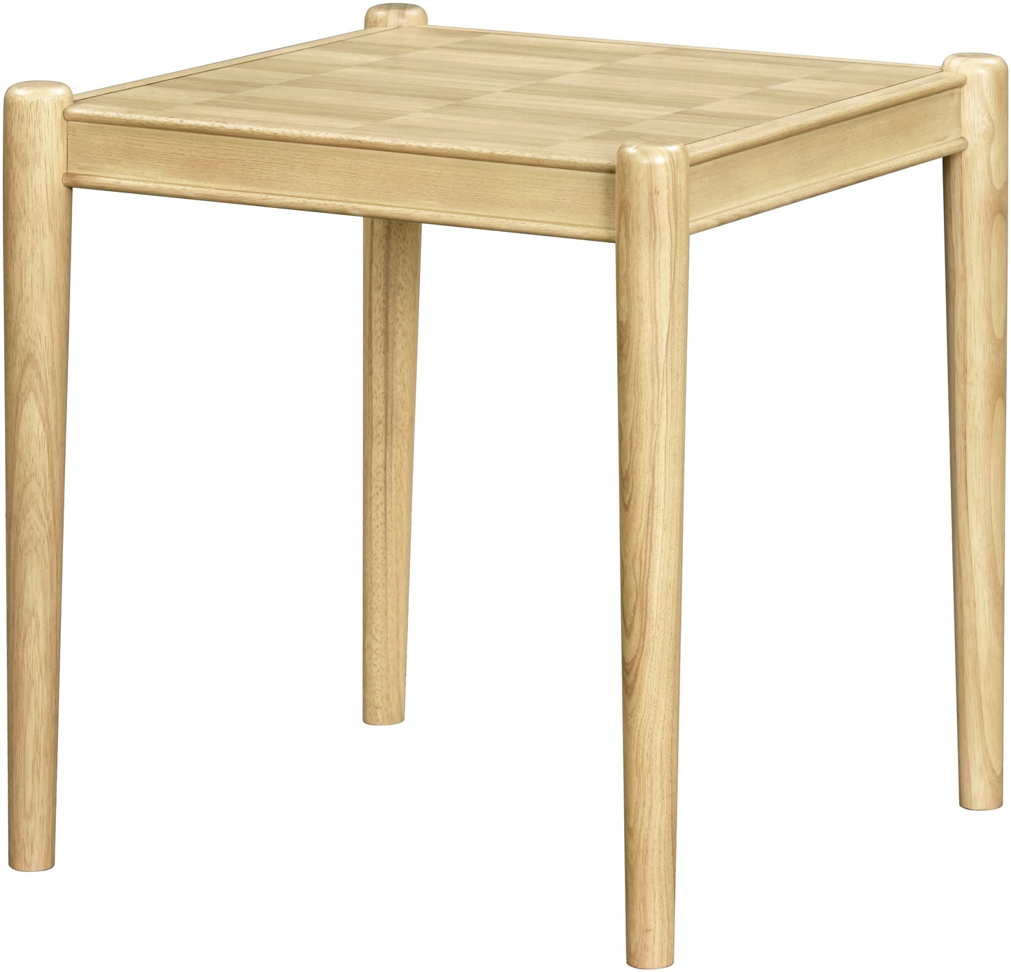 Livabliss Becki Owens Brisa 22-in W x 23-in H Checkered Tan Wood veneer Square Casual End Table Assembly Required