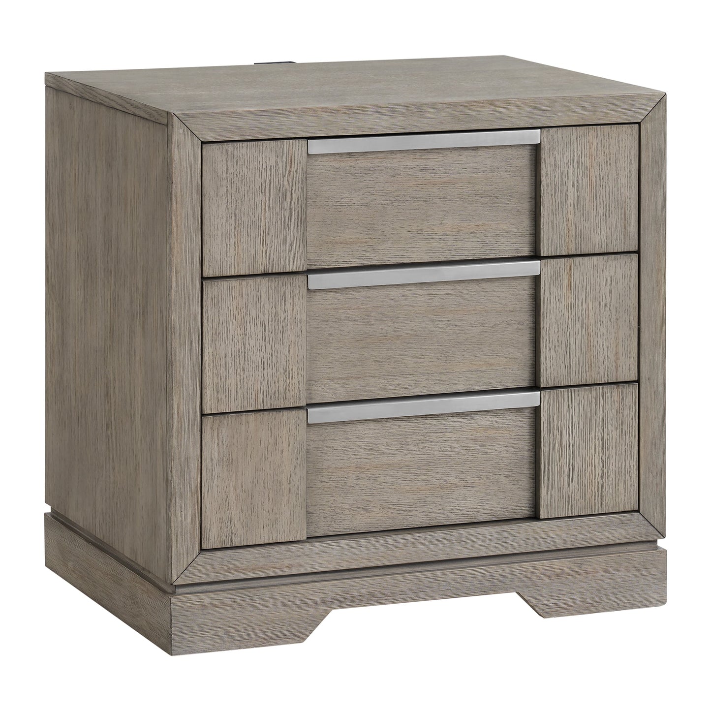 Picket House Furnishings Grey 3 -Drawer 28-in W x 28-in H Modern Nightstand