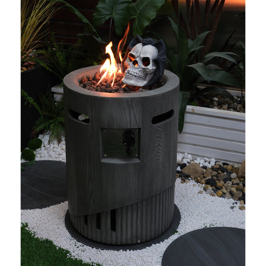 Runesay 19.68-in W 32000 Maximum BTUs Magnesium oxide Round Liquid propane Fire pit