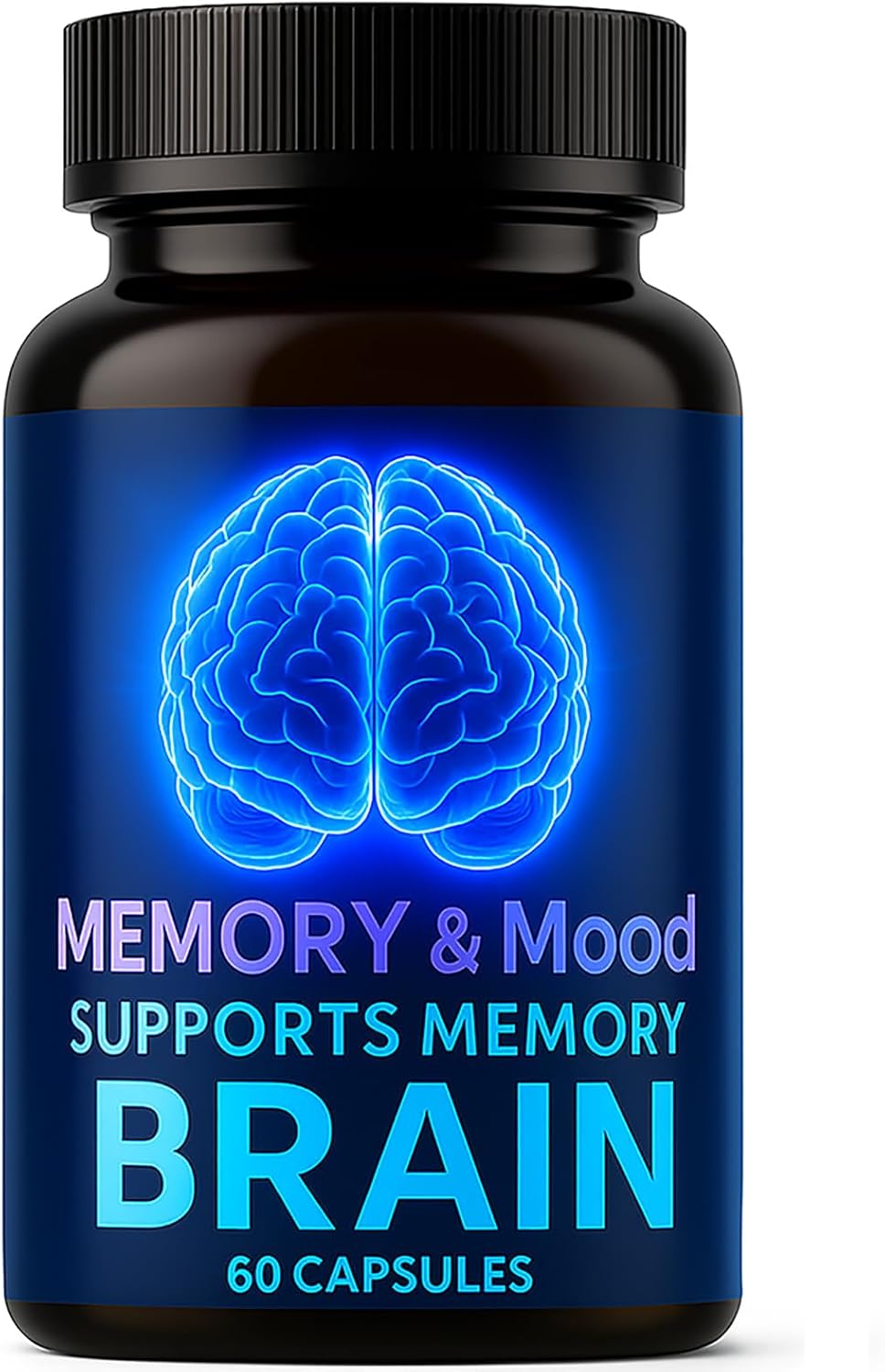Nootropic Brain Supplements for Memory and Focus, Cognitive Support Formula with B Vitamins, Folate & Dihydromyricetin \u2013 Mental Clarity & Daily Performance, 60 Capsules (1)