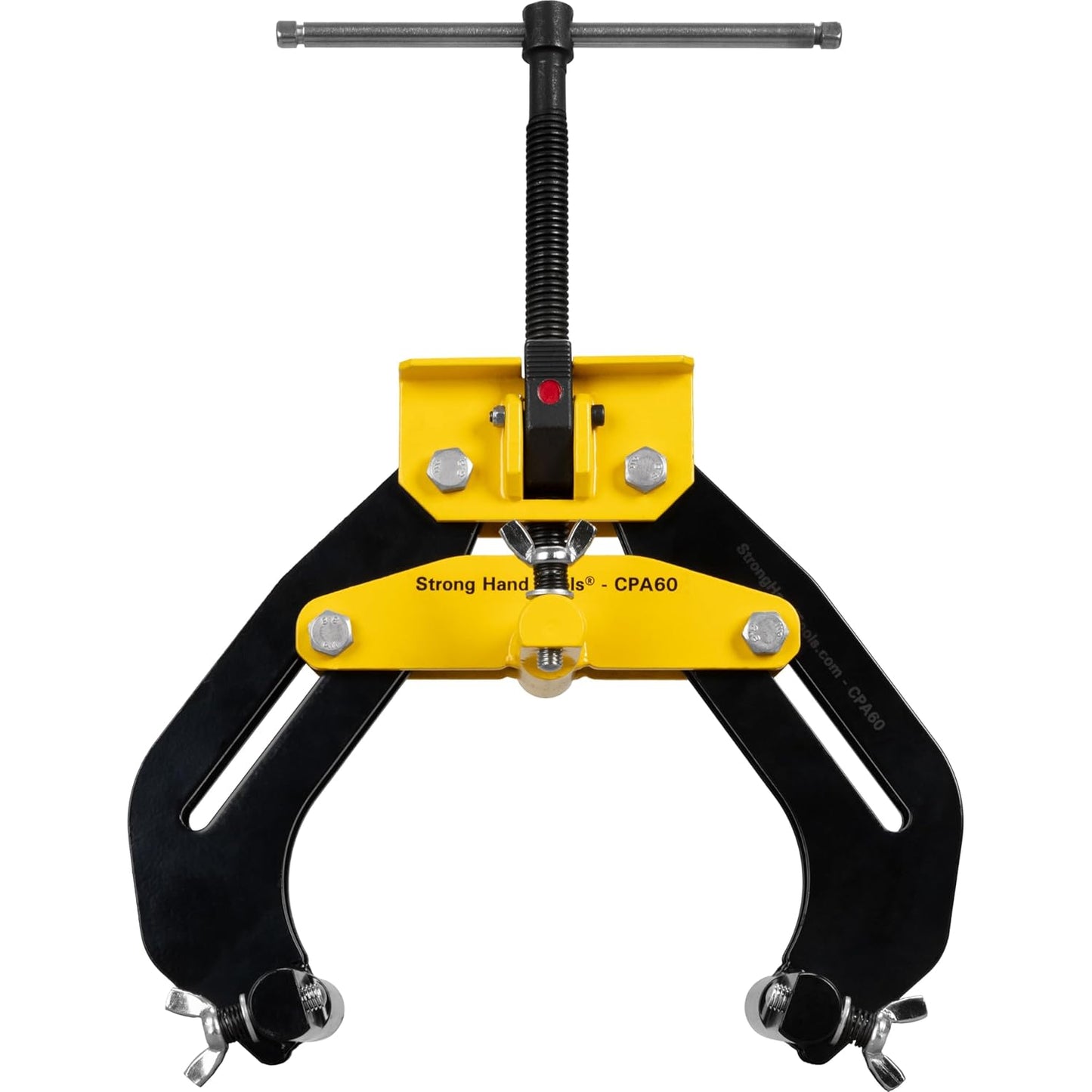 Strong Hand Tools, Pipe Alignment Clamp, Pipe Diameter Capacity: 2" - 6", Fit-Up Clamp, Quick Acting Screws, Stainless Steel Contact Adjustment Screws, CPA60