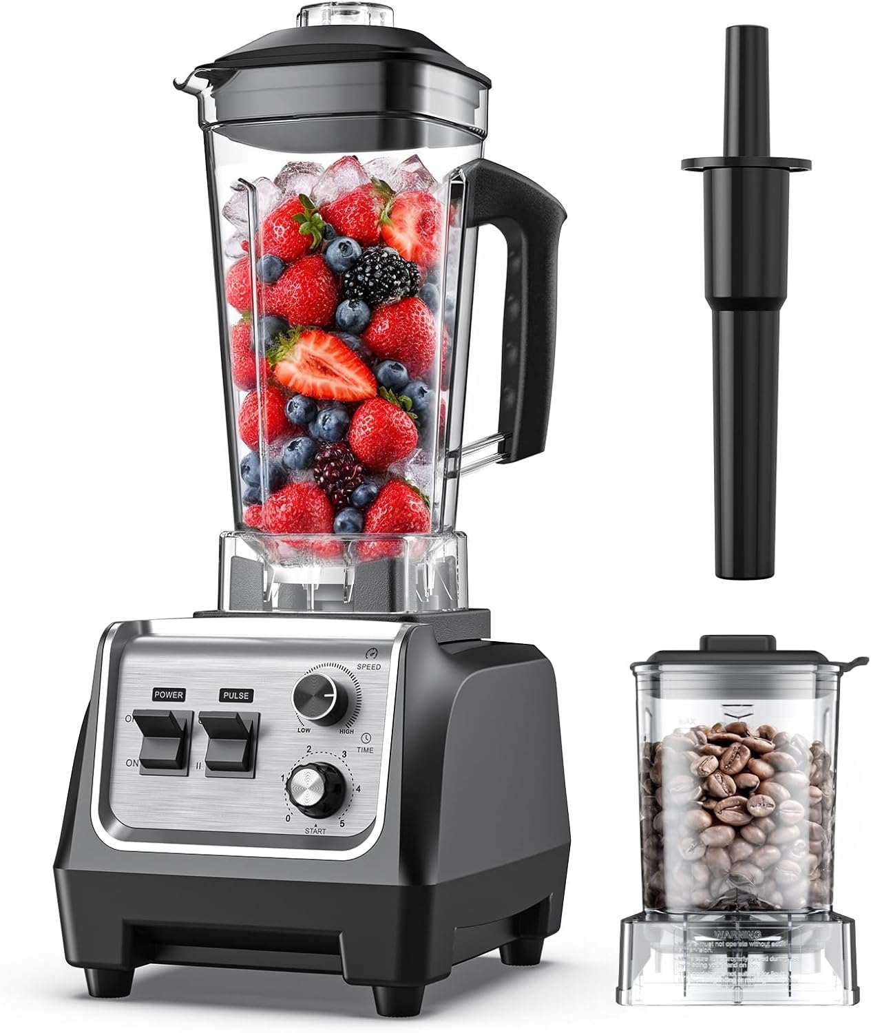 Blenders for Kitchen 1800 Watts Powerful Smoothie Blender and Grinder Combo 70OZ Large Capacity Countertop Blender for Smoothies Ice Crush Frozen Drinks Puree