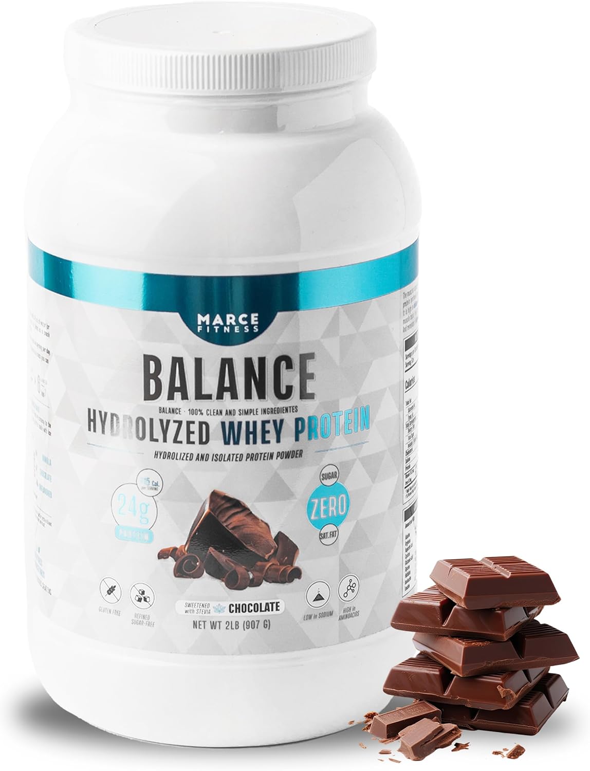 Hydrolyzed Whey Protein byMarceFitness Chocolate Flavor 2 Pound
