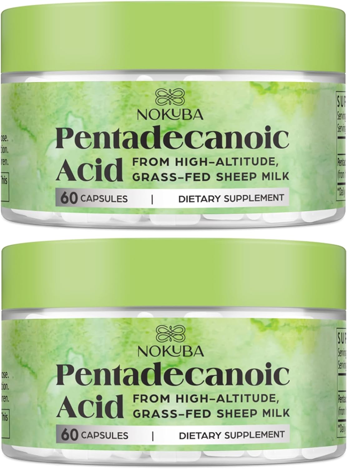 Pentadecanoic Acid | 300mg High-Altitude Sheep Milk Sourced | 120 Capsules
