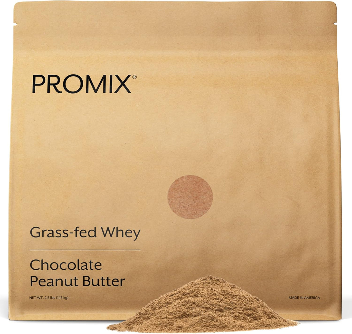 ProMix Nutrition Whey Protein Powder, Chocolate Peanut Butter - Grass-Fed - Post Workout Fitness & Nutrition Shakes, Smoothies, Baking & Cooking Recipes - Gluten-Free - 2.5 Pound (Pack of 1)