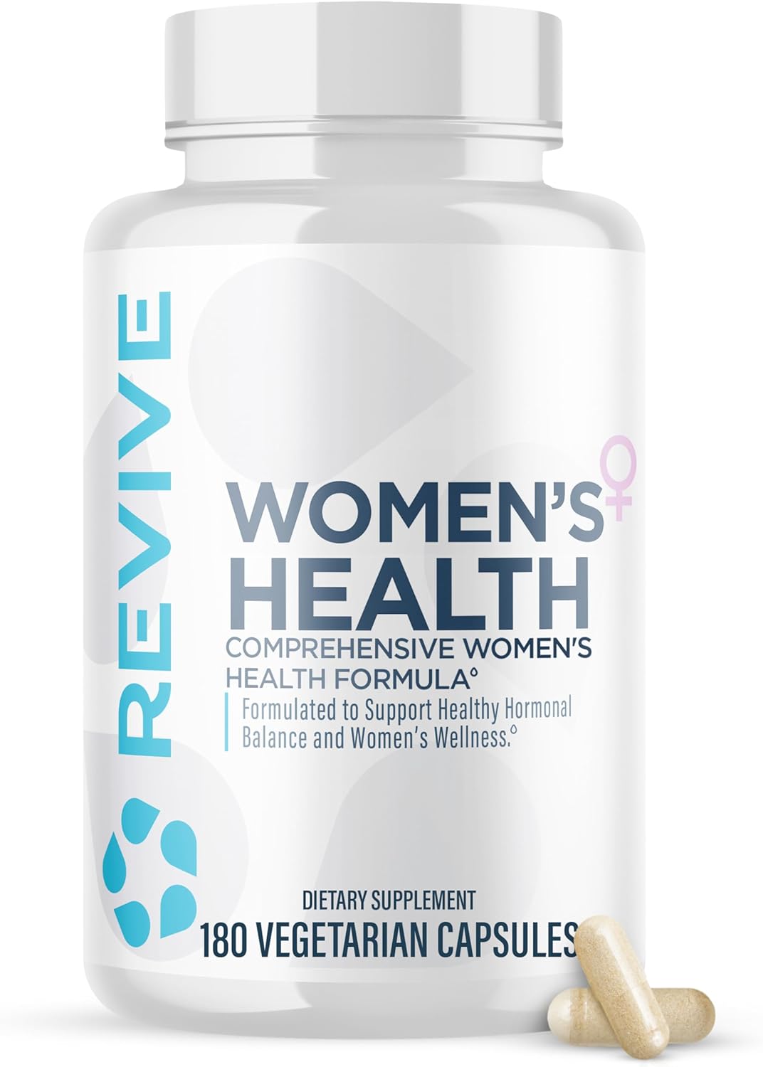 Revive MD Hormone Balance for Women - Hormone Support with Myo-Inositol, Chaste Berry, DIM, Vitamin C & E and Evening Primrose Oil - Women's Health Supplements for Hormonal Balancing - 180 Capsules