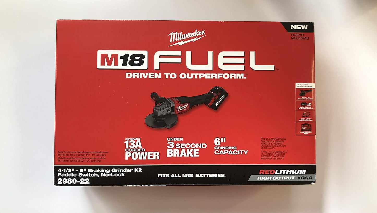 Milwaukee 2980-22 18 FUEL 18-Volt Lithium-Ion Brushless Cordless Grinder