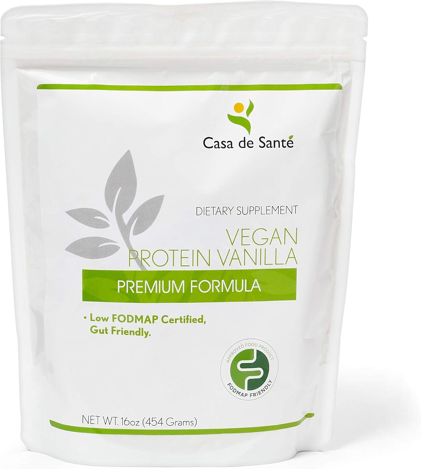 Low FODMAP Certified Elemental Vegan Protein GLP1 IBS & SIBO Gut Friendly Gluten Dairy Soy Sugar Grain Free Keto Paleo Low Carb All Natural No Seed Oil + Superfoods Spirulina Dulse & Kelp Vanilla