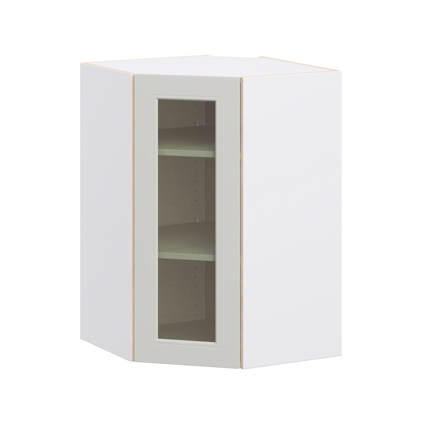 Hugo&Borg Belcourt 24-in W x 35-in H x 14-in D Painted Light Gray Wall Fully assembled Cabinet Recessed Panel