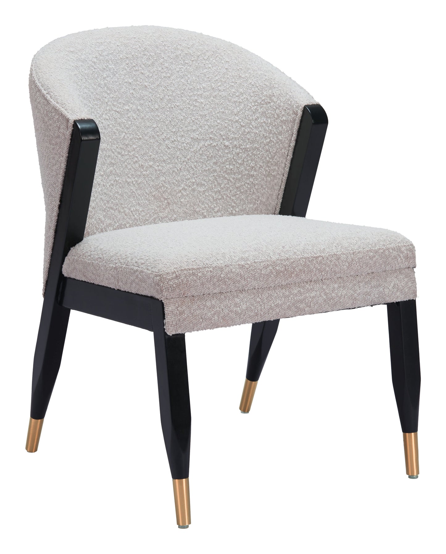 Zuo Modern Gray Glam Modern Dining Chair Plywood