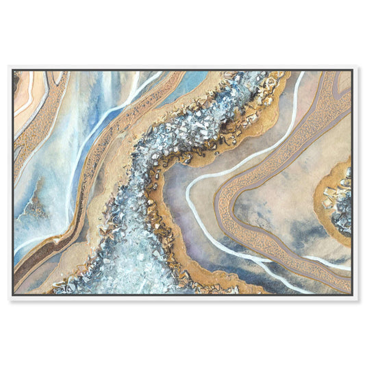 Art Remedy The Luxurious Geode Glam Print by  White Frame 36 x 24