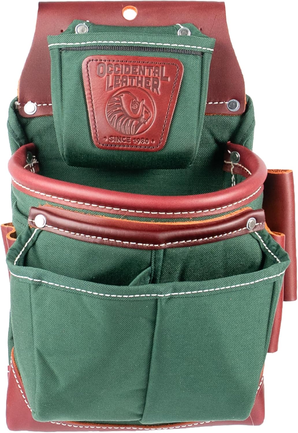 Occidental Leather Heritage FatLip Fastener Bag - Right Hand - 10 Pockets & Tool Holders - Made in USA
