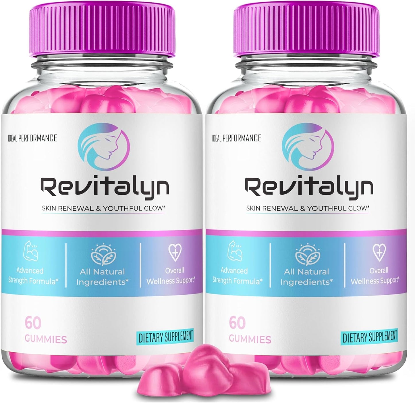 Revitalyn Gummies, Premium Revitalyn Supplement for Healthy Hair, Skin and Nails Gummys, All Natural Revi Talyn Gummy Supports Hair Growth, Glowing Skin & Strong Nails Reviews (2 Pack)