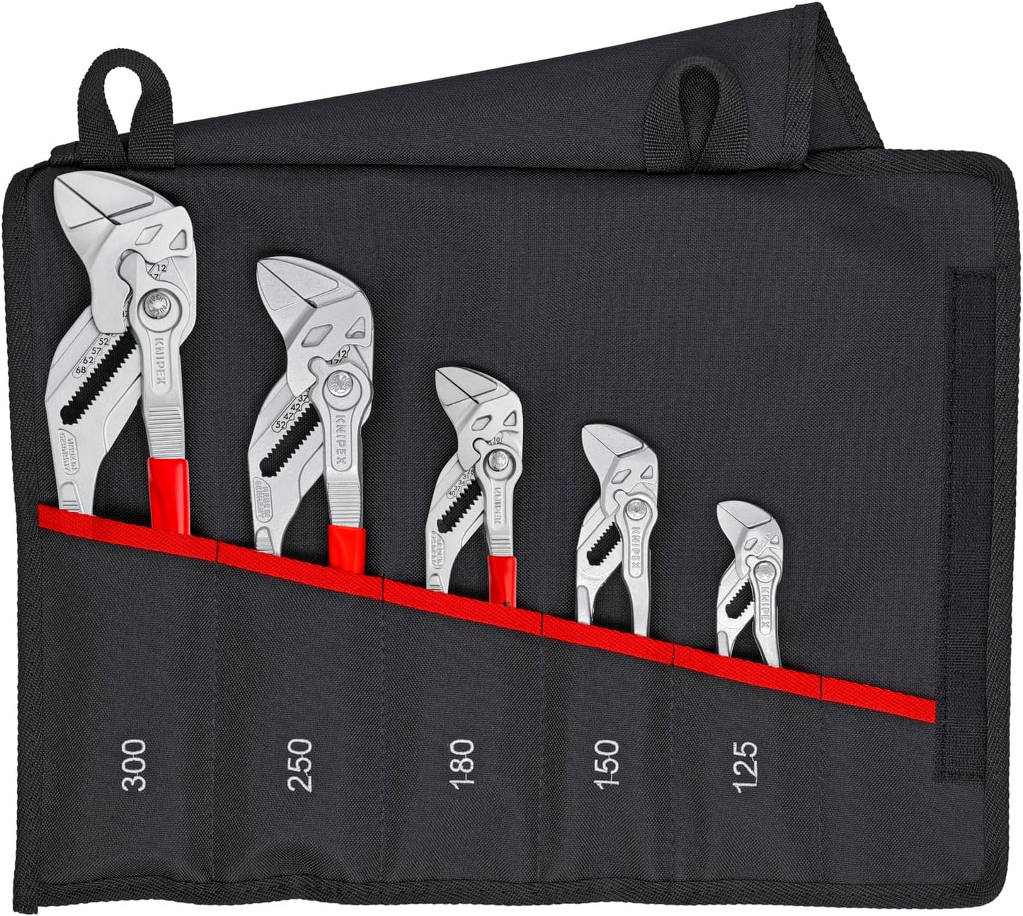 KNIPEX 5 Pc Pliers Wrench Set In Tool Roll