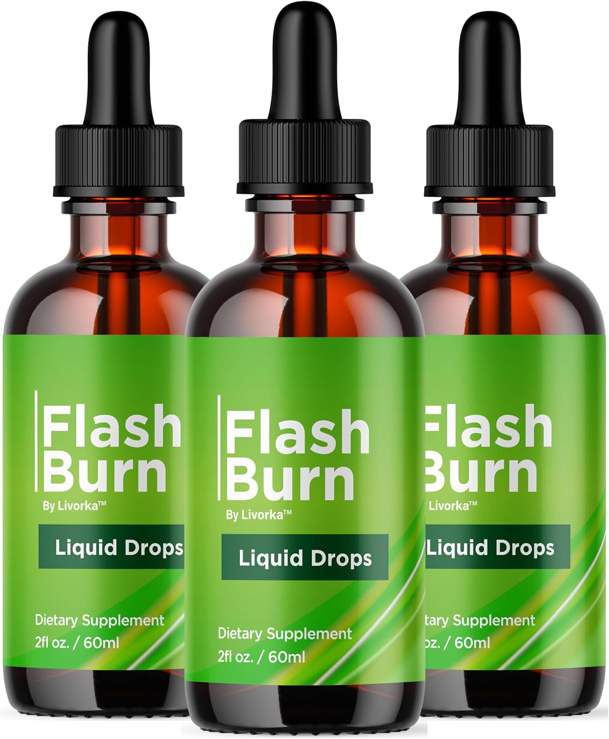 (3 Pack) Flash Burn Drops - Official FlashBurn Liquid Drops Premium Advanced Formula All Natural Support, Flash Burn for Overall Health & Daily Wellness Droppers Reviews, 3 Bottles for 3 Months