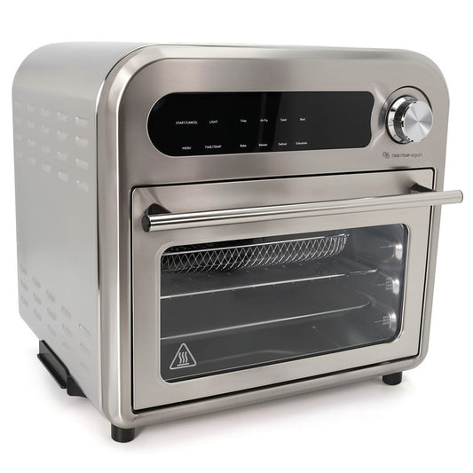 Elite Cuisine EAF0510 Infinite-Use Air Fryer Oven, Stainless Steel