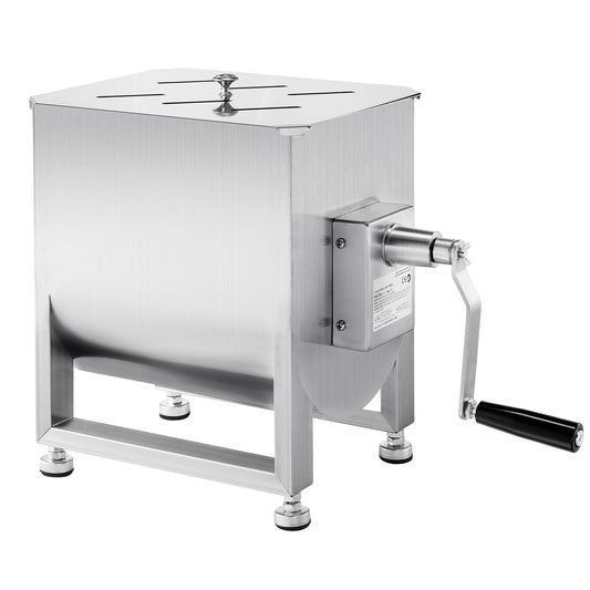 KFFKFF Hand-Operated Meat Blender, 60L Permanent Container Meat Preparation Tool (Can Mix up to 15LBS of Meat), Stainless Steel Meat Blending Device, Sausage Blending Apparatus