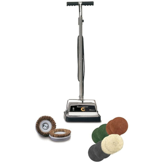 Koblenz The Cleaning Machine 12-In. Floor Polisher/Buffer/Scrubber, P-1800, Gold and Gray, P1800