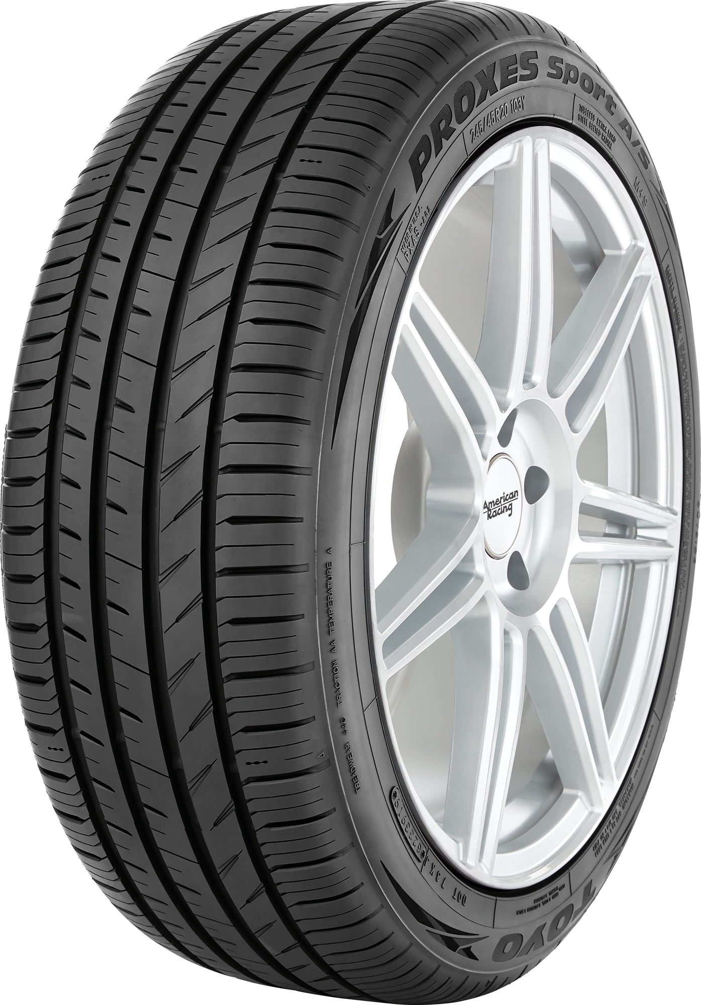 Toyo Proxes Sport A/S 225/40R19 93Y Passenger Tire Fits: 2015-23 Mercedes-Benz C300 4Matic, 2017-23 BMW 330i Base