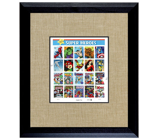 American Coin Treasures Super Heroes 2 U.S. Stamp Sheet Frame