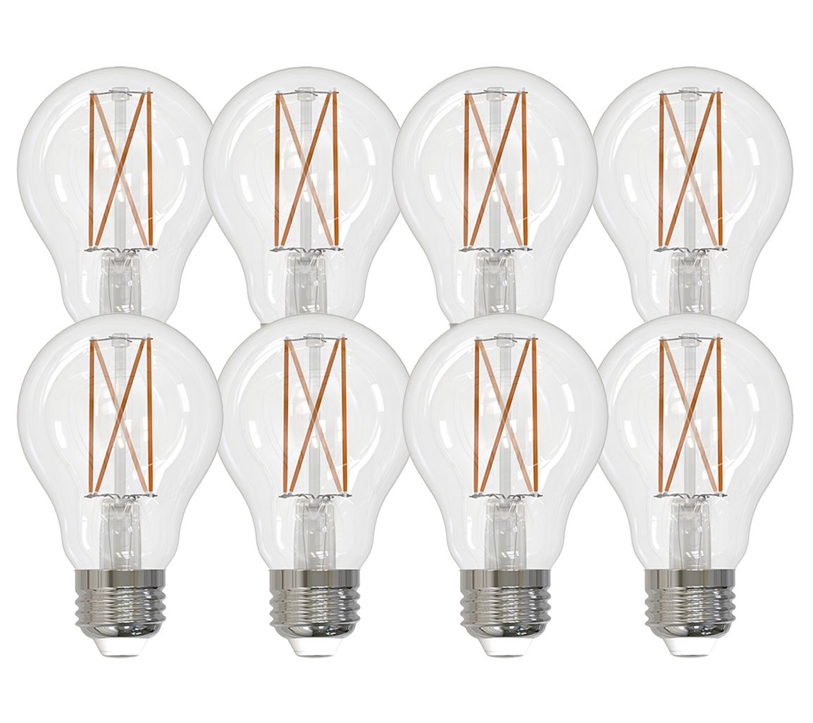 Bulbrite 8.5W LED A19 2700K Filament Bulb 8PK