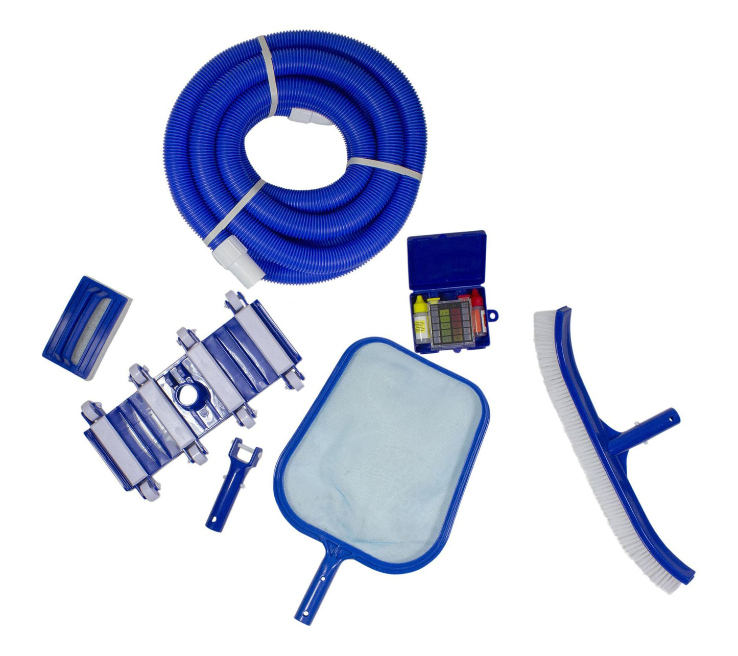 7-Piece Blue Assorted Pool Maintenance Cleaning Kit