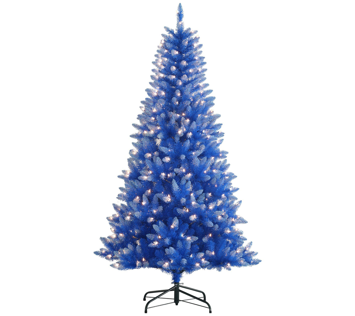 6.5' Pre-Lit Blue Artificial Christmas Tree