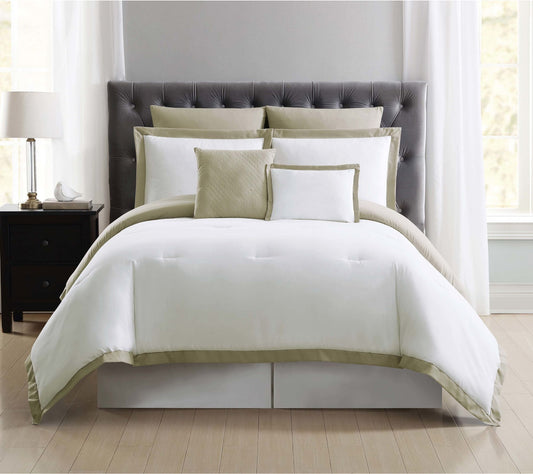 Truly Soft Everyday Hotel Border 7-Piece King Comforter Set