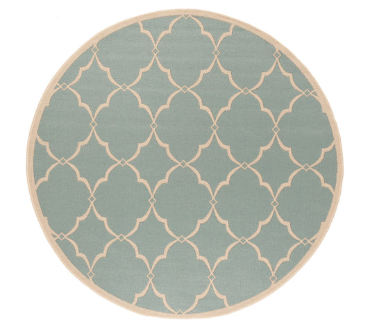 Beach House 125 Col. 6'7" x 6'7" Outdoor Rug by Valerie