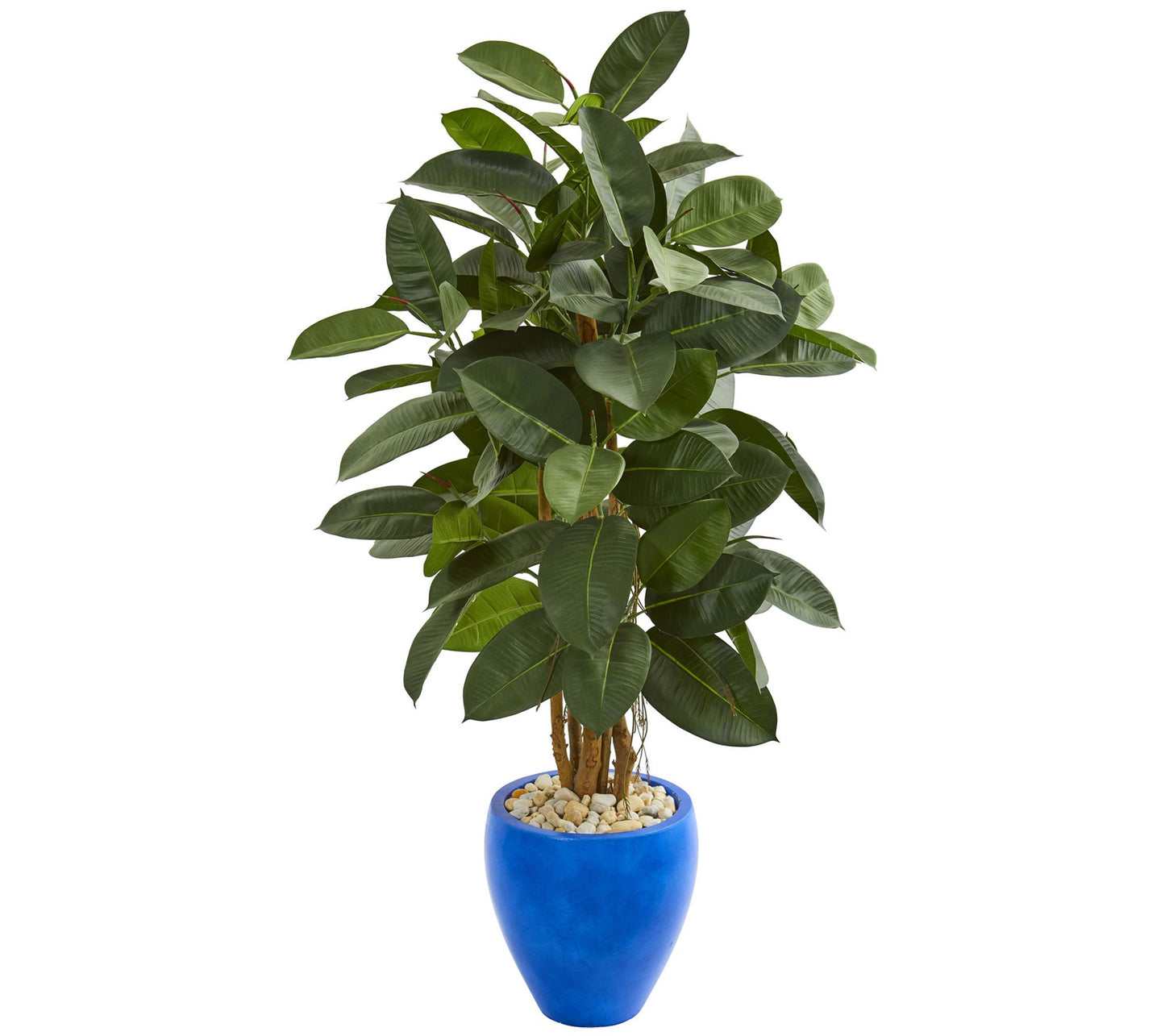 53" Artificial Rubber Tree in Planter by NearlyNatural