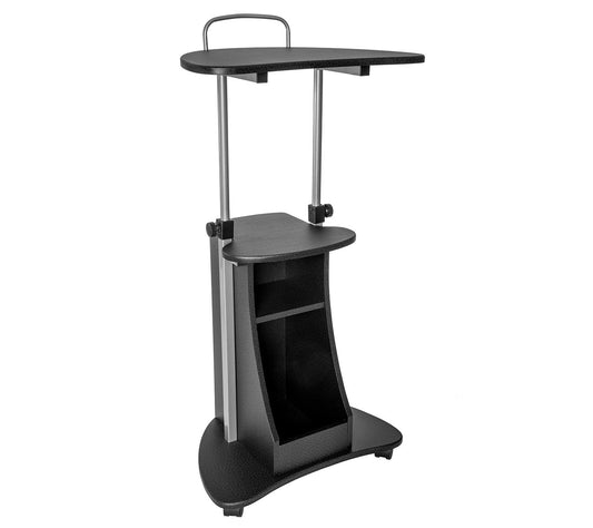 Techni Mobili Sit-to-Stand Rolling AdjustableLaptop Cart
