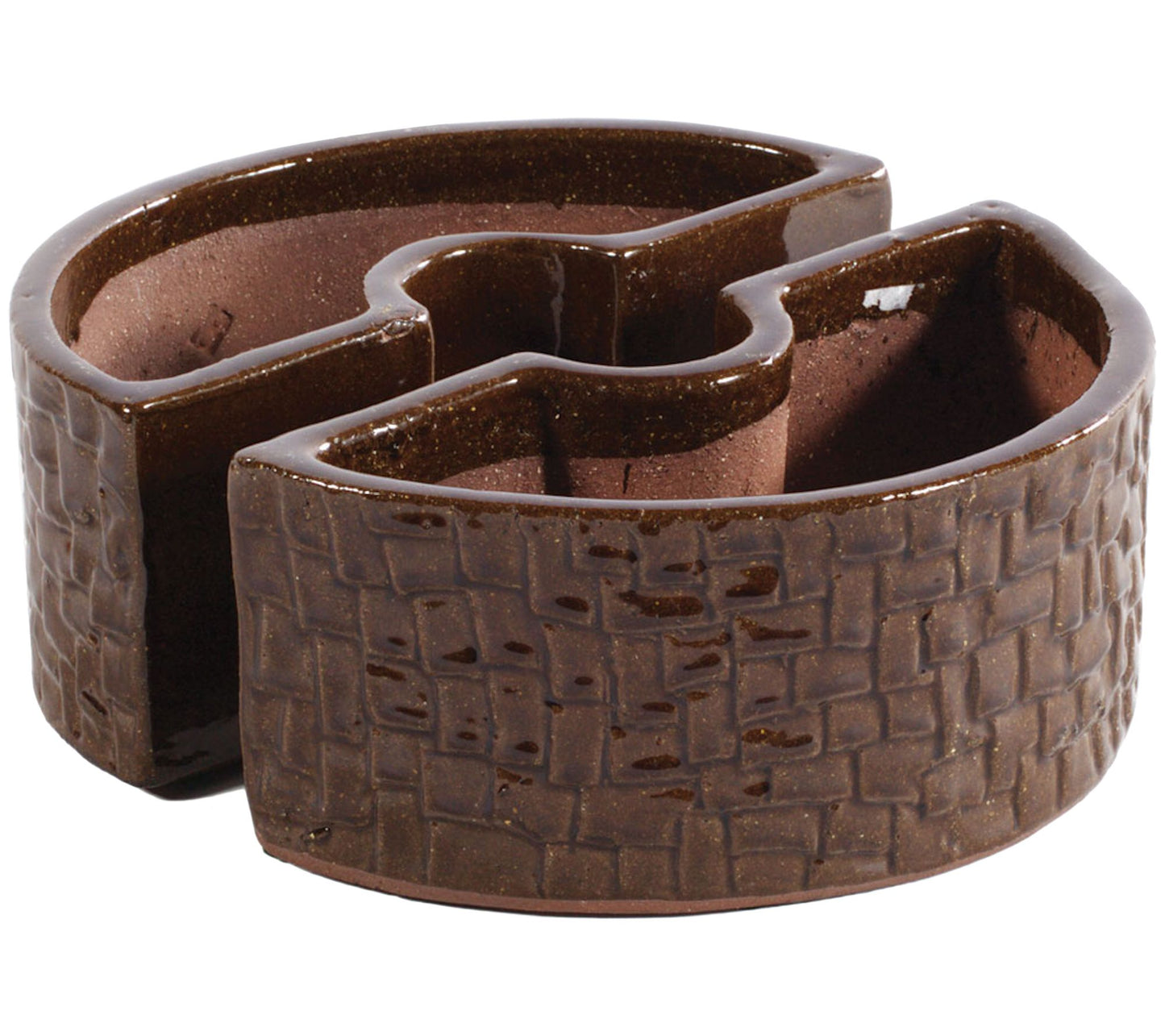 Alfresco Home Outdoor Two-Piece Cobblestone Umbrella Planter