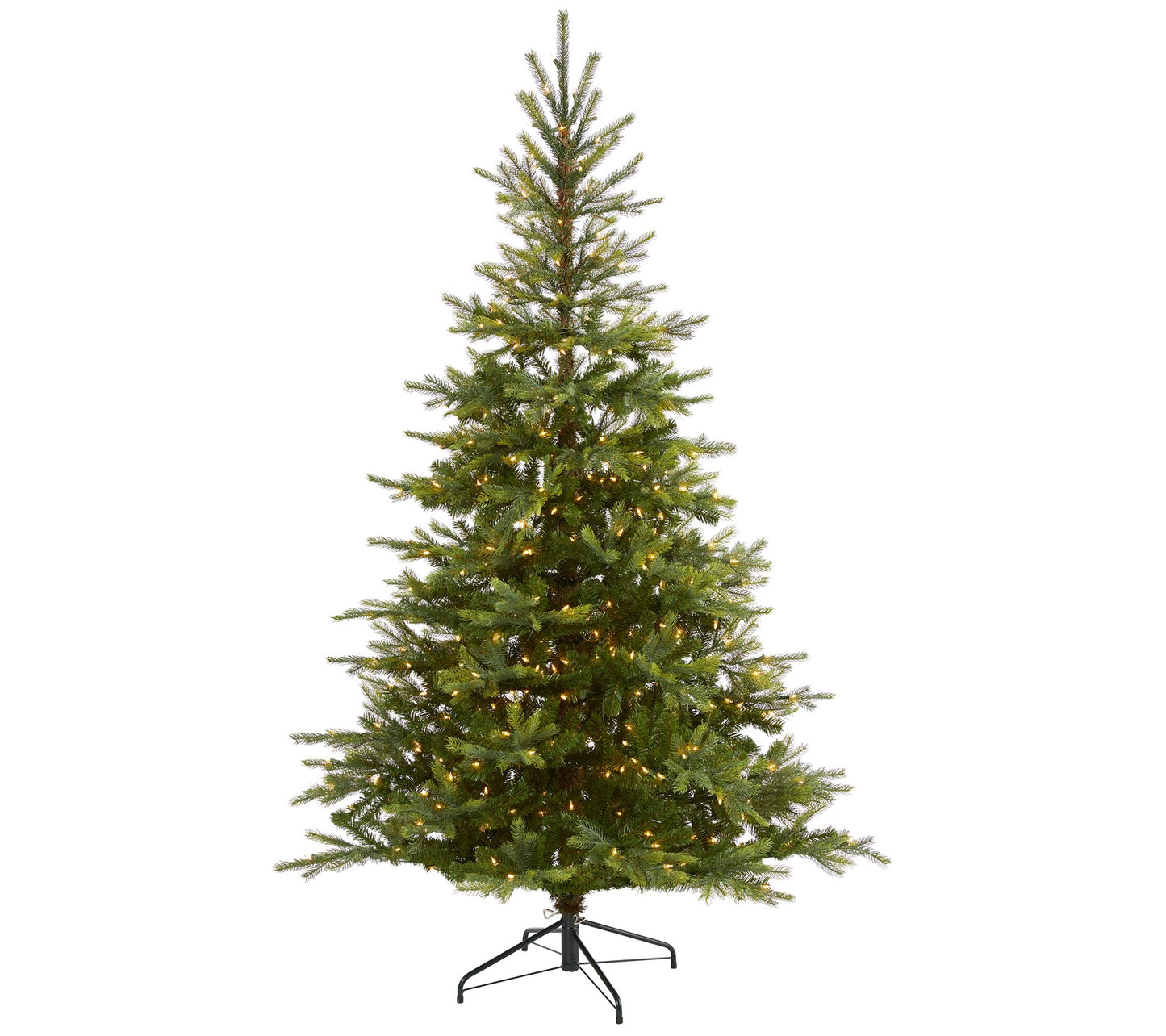7' Lit North Carolina Spruce Christmas Tree byearly Natural