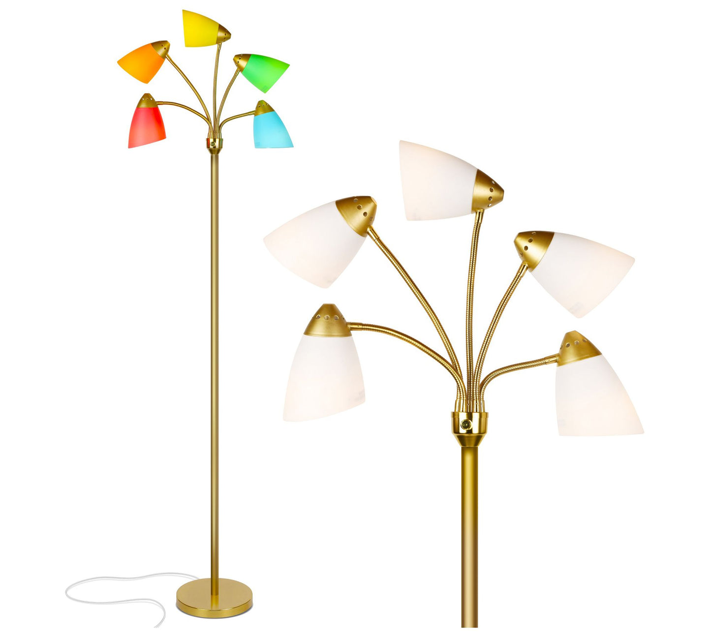 Brightech Medusa 74 in. LED Multi-Head Floor Lamp