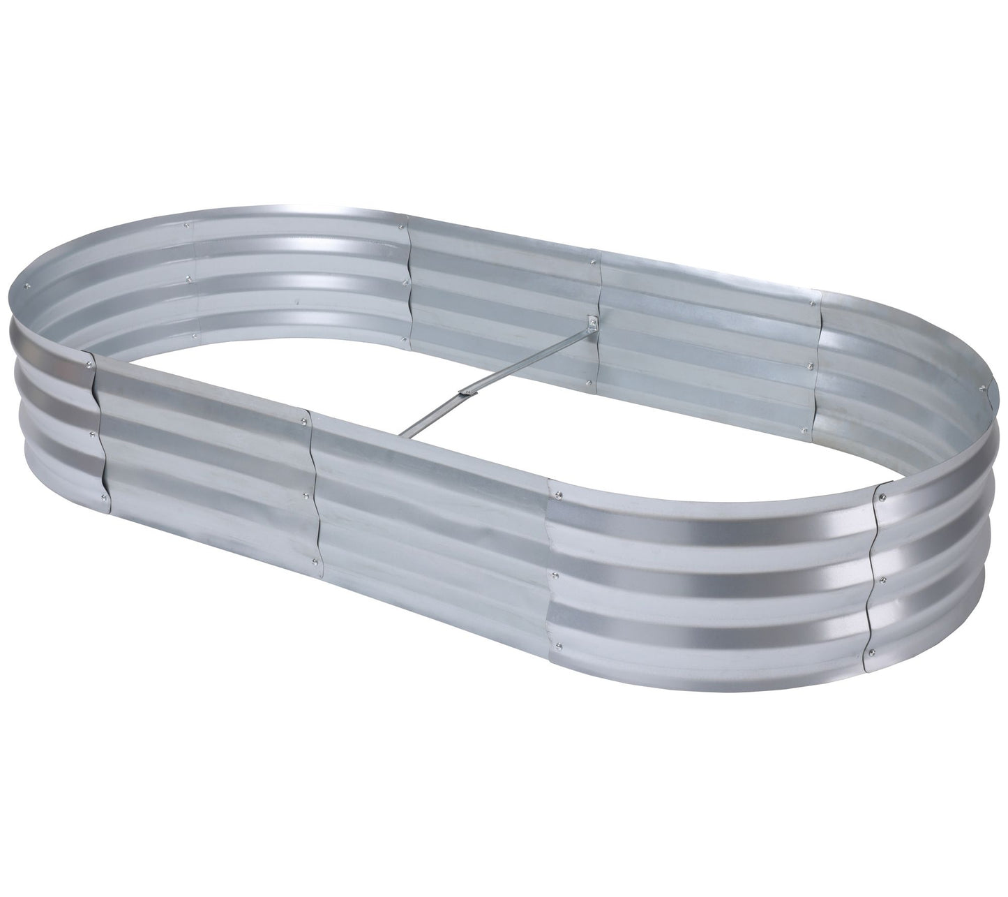 LuxenHome 6' x 3' Oval Galvani zed Steel Raise d Garden Plante