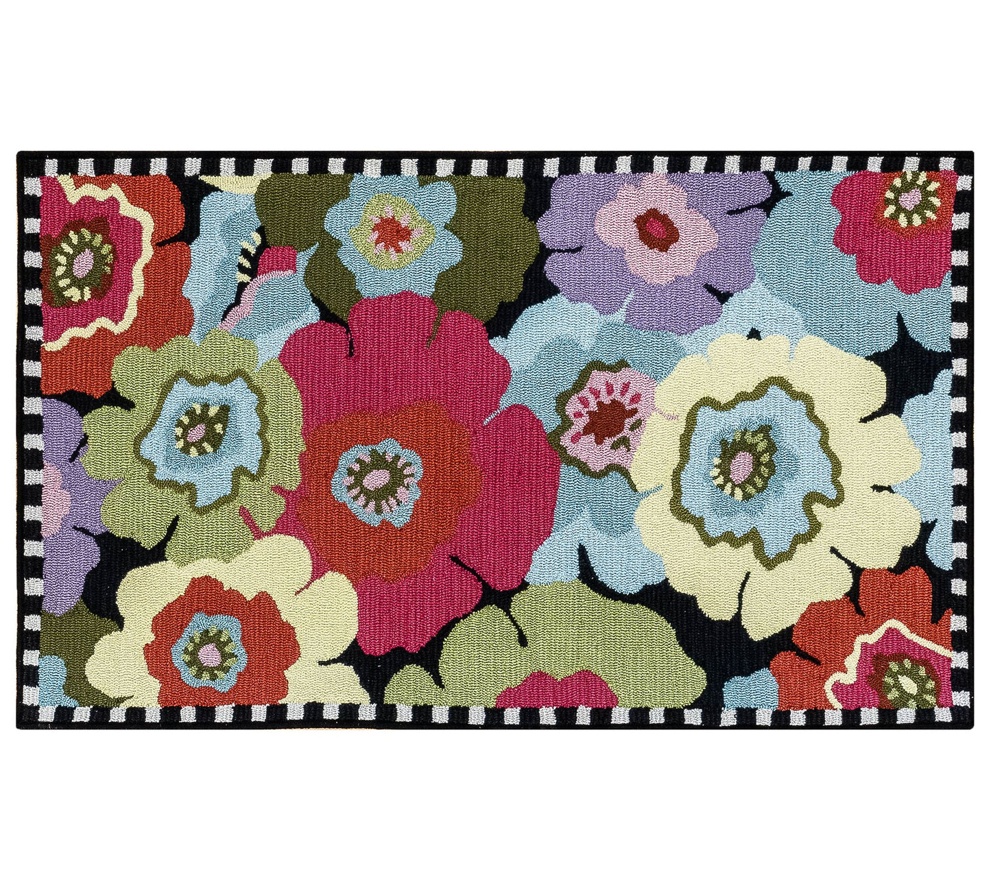 MacKenzie-Childs Always Flowers Indoor/Outdoor 3'x5' Rug